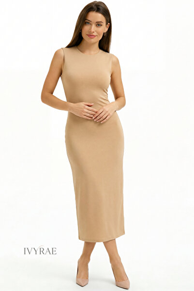 IVYRAE Γυναικείο μακρύ μεσοφόρι με χοντρό λουράκι από μπαμπού για το σπίτι, αναπνεύσιμο με απαλή υφή εφαρμοστό