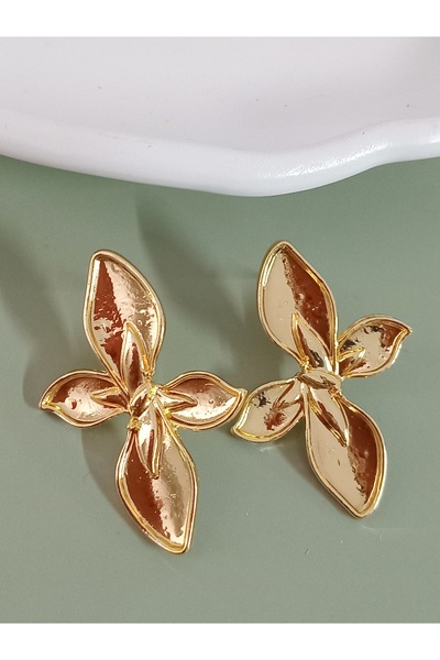 mos&more by mosev Gold Flower Earrings