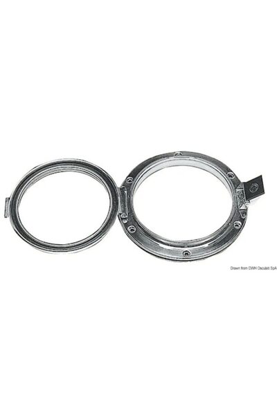 TNG Outdoor Hublou din oțel inoxidabil Vemfa, diametru 165 mm, telescopic 5/17 mm, etanș cu inel tăietor