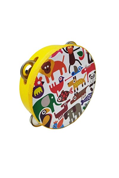 TOYZ PLAY Ahşap Bebek Eğitici Zilli Tef Bateri Bebek Ritim Seti