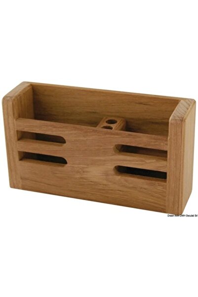 OSCULATI Cutie de depozitare din lemn de tec ARC, două compartimente, 180x50x...