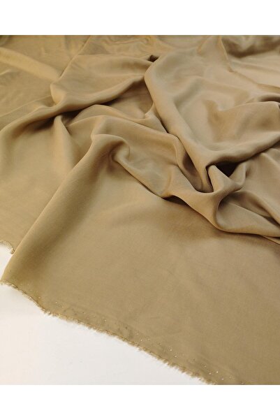 Kumaş Parça 53% Liyosel 47% Viscoză Țesătură Voile de culoare bej închis (Lăț...