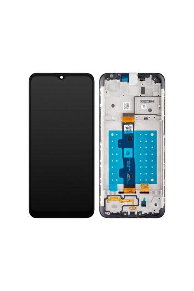 Motorola Display cu Touchscreen Moto E7 cu Rama Negru Service Pack 5D68C17784