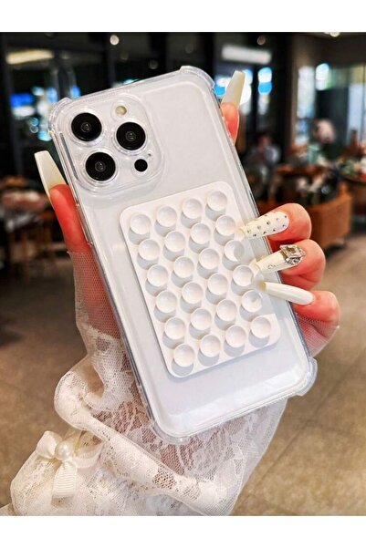 Caselya iPhone 13 Pro Max Transparent Case and Adhesive Phone Holder Suction ...