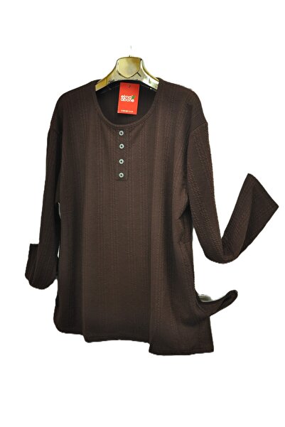 elma abone Super Battal Bamboo Twist Winter Mother Combed Cotton Blouse