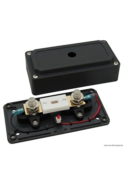 TNG Outdoor Suport siguranțe ANL dublu cu indicator LED, nailon/fibră de stic...