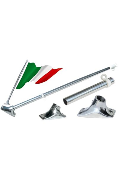 GFN Suport pentru steag din oțel inoxidabil AISI 316, lungime 60 mm, diametru 20 mm (steag maxim 40x60 mm)