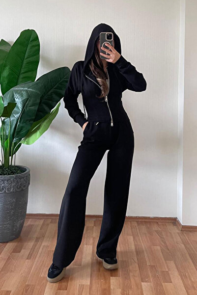 Nazline Women's Sweatshirt Sweatpants 2-Piece Top and Bottom Set