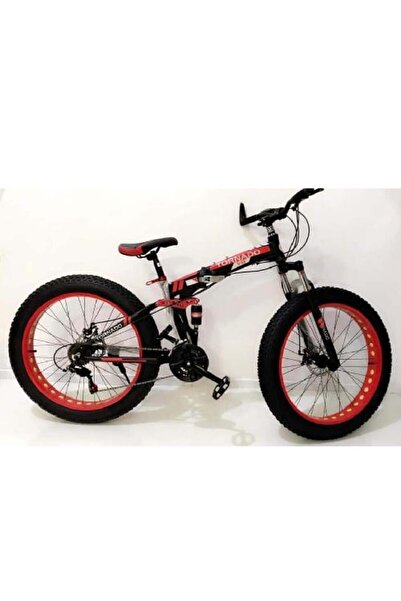 Generic 26-inch Foldable Mountain Bike, Red/Black DG26