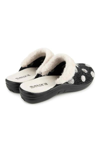 Muya Maklik 36902 Anatomical Felt Women's Slippers Smoked