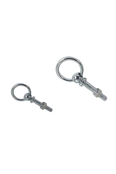 GFN Swivel eye screw - Stainless steel & chrome-plated brass, Ø 35/32/45 mm, Thread M10/M12