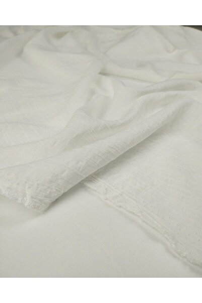 Kumaş Parça Învelit în culoarea albă din material tip stofă (lățime 140 cm x ...