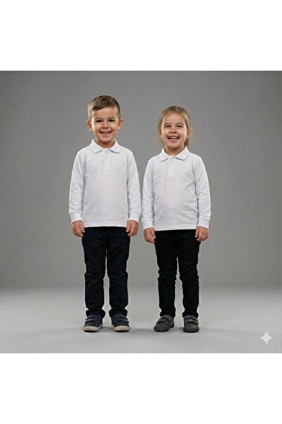 BAGİSTA BUTİK تي شيرت بولو بأكمام طويلة للرجال من كيز-إركيك، قطعتان