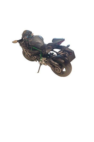 Vision XXI Kawasaki Ninja H2R motorcycle, metal model, front/rear suspensions, 1:9 scale, L=23 cm, h=12 cm