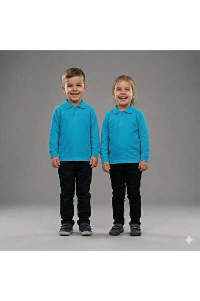 BAGİSTA BUTİK تي شيرت بولو بأكمام طويلة للرجال من كيز-إركيك، قطعتان