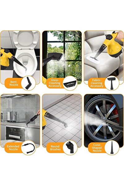 Generic Portable compact steam cleaner, multi-surface steam cleaning device