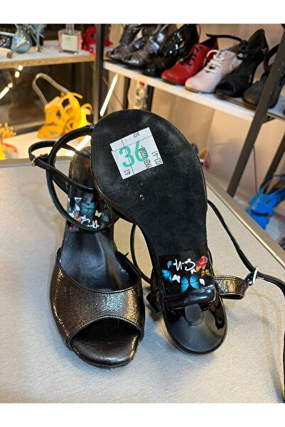 bitangosu Dark Antarcidite Broken Leather 8.5 cm 11 Point Butterfly Model Tango, Dance and Ballroom Shoes