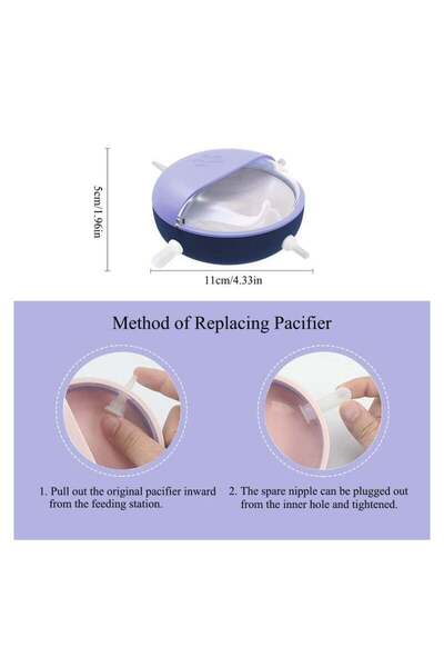 Generic Puppy Nursing Station Silicone Pacifier Milk Feeder Feeding Bowl 180ML