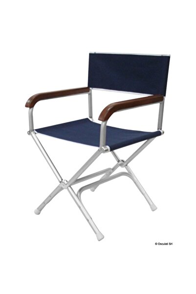 OSCULATI Anodized aluminum folding chair 54x50x87, White
