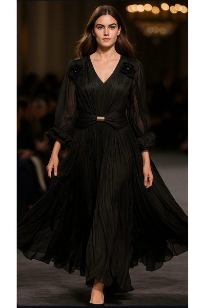 İthal Elbise (siyah )