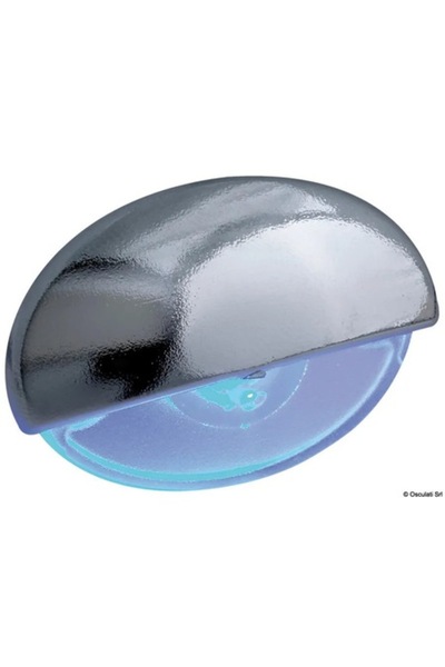 TNG Outdoor Steeplight LED Courtesy Light - Chrome Body, Blue