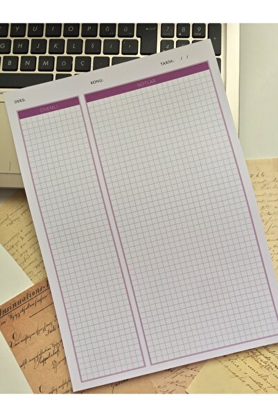 LaCerdaDizayn A4 Notepad, Memopad, Not Defteri