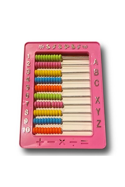OEM Plastic counting set with 100 beads, pink
