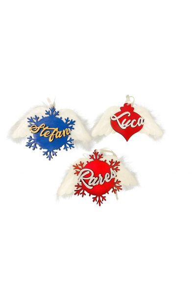 OEM Set of personalized wooden globes with names: Stefan, Luca and Rareș