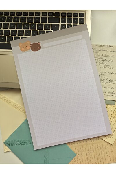 LaCerdaDizayn A4 Ayıcıklı Notepad, Memopad, Not Defteri