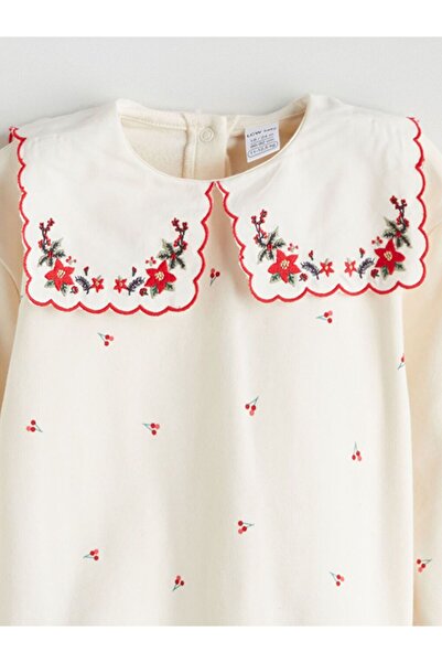 LC Waikiki Lcw Baby Peter Pan collar Baby Girl Sweatshirt