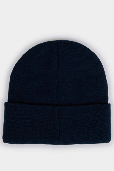 DeFacto Ανδρικό πλεκτό μπερέ A6630AXNV2 Navy Blue