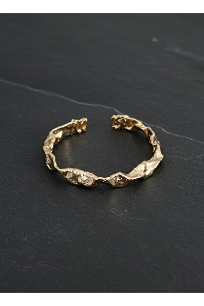 Toka Delisi Gold Handmade Special Design Handcuff Bracelet