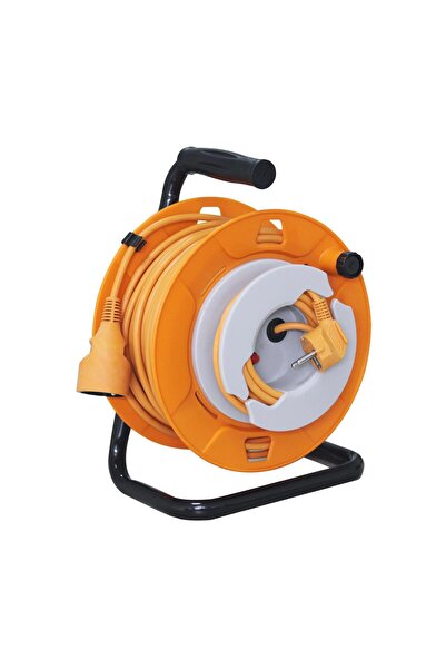 KlaussTech Tambur cablu 27+3 m cablu electric, cadru metalic