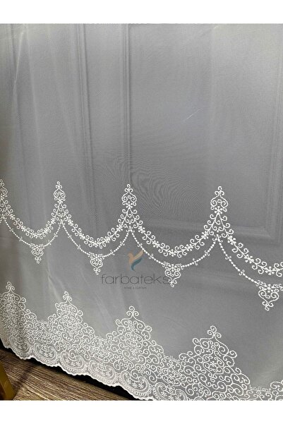 Brillant Κουρτίνα από τούλι με μοντέλο ίσιας ράβδος χωρίς πλισέ