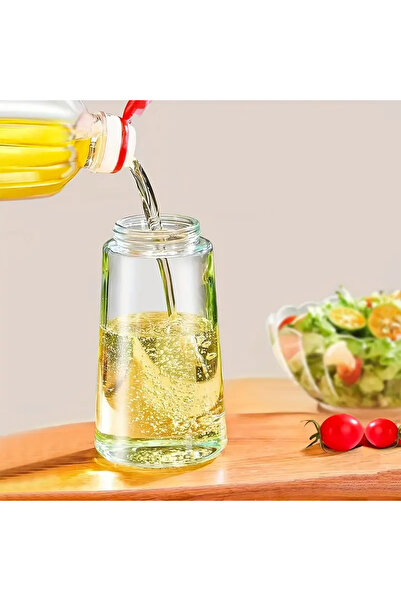 Entude Çift Fonksiyonlu 450 ml Cam Yağdanlık – Zeytinyağ Sıvıyağ Kullanımına Uygun Airfryer Dökme + Sprey