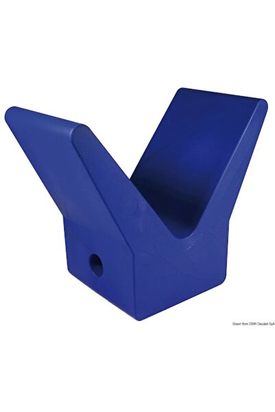 OSCULATI Opritor de cauciuc in forma de V, Albastru