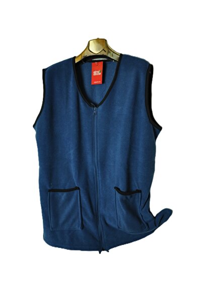elma abone New Season Plus Size Zippered Fleece Vest