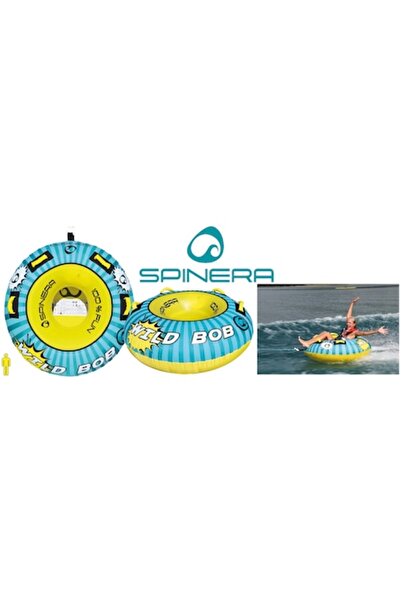 TNG Outdoor Wild Bob Inflatable Swim Ring, 1-Person, 4 EVA Handles, Boston Valve, UV-Resistant PVC, Diameter 137