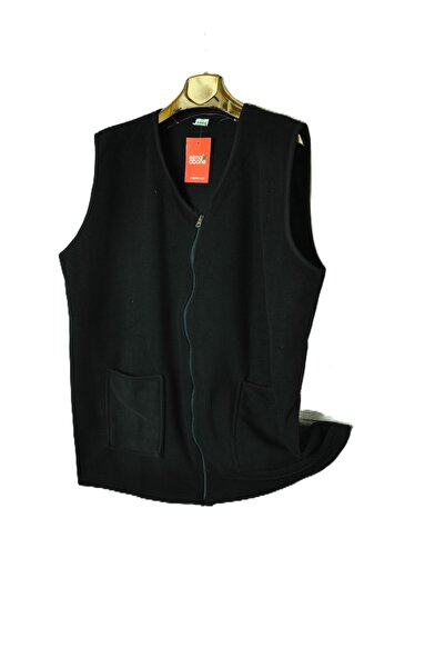 elma abone New Season Plus Size Zippered Fleece Vest