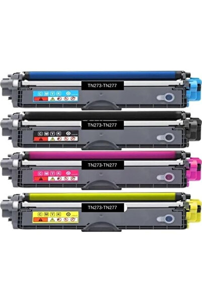 TecHarbor Brother MFC-L3770CDW - Brother MFC-L3750CDW Uyumlu TN273-277 Muadil...
