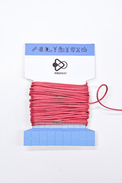 Dokumarkt Snur rotund ceară de 1,5 mm - Snur rotund din bumbac ceară - 10 metri