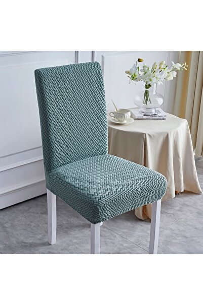 ELHAS Likrali Kumaş Tuğla Desenli Sandalye Örtüsü, Lastikli, Esnekli,kaliteli...