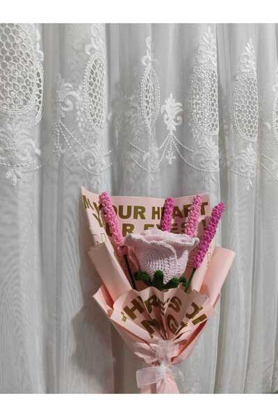 OEM El yapımı örgü çiçek buketi