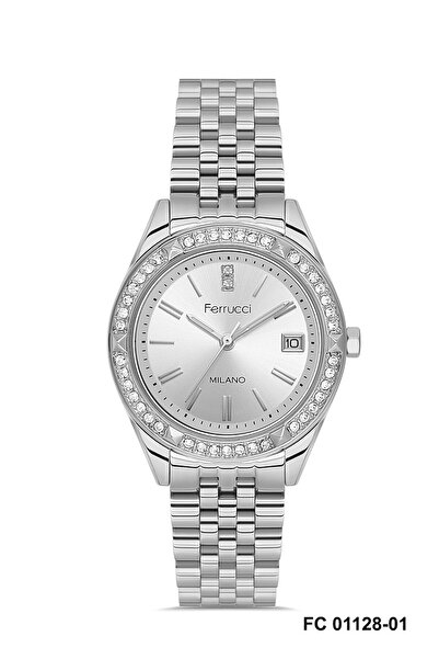 Ferrucci Silver Color 34 mm Women's Wristwatch and Bracelet