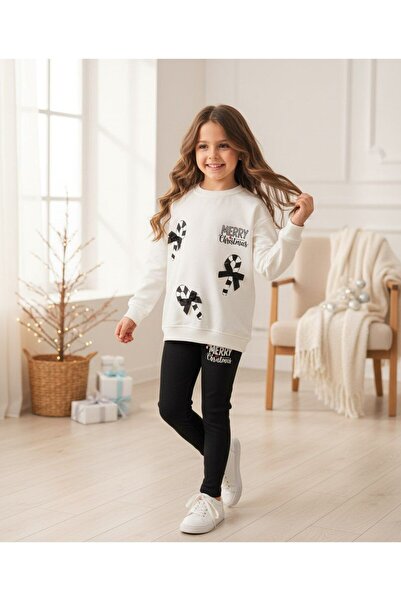 STAR GOGO KİDS Merry Christmas 2 Piece Girls' Set