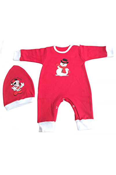 Bubu Kids Creations Baby Christmas romper and hat -