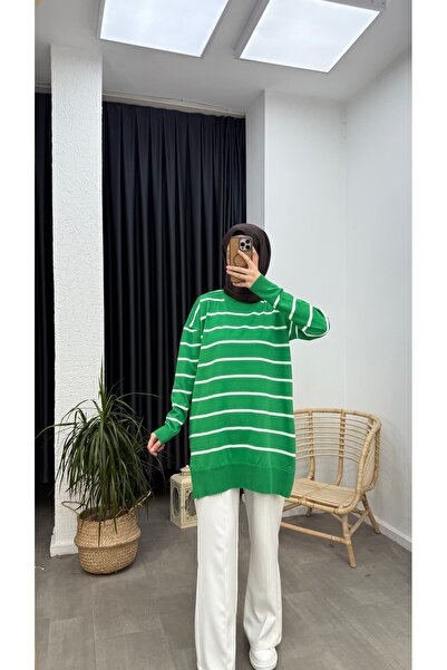 Minharir Πλεκτό τουνίκ Mercerized με λαιμόκοψη ποδηλάτου