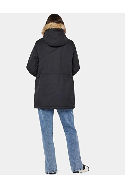 Noisy May Nmmolly Hooded Parka Jacket, Black, M