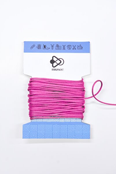 Dokumarkt Snur rotund ceară de 1,5 mm - Snur rotund din bumbac ceară - 10 metri