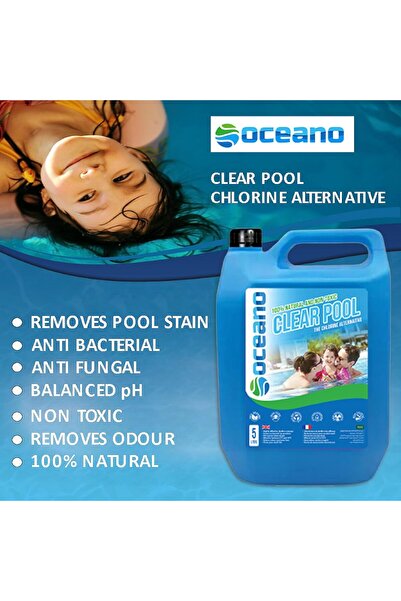 Bionatura Oceano Clear Pool – Natural Chlorine Alternative for Swimming Pools & Spas, 5L